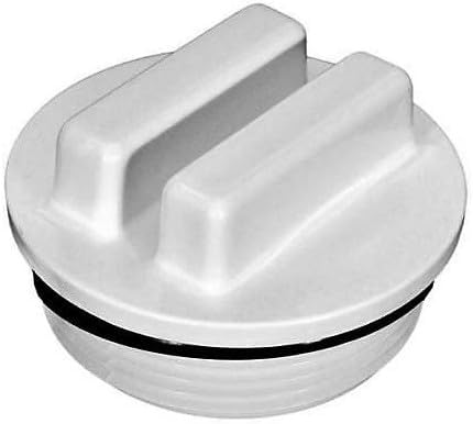 1.5"MPT WHITE Plug W/ O-ring