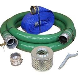 SUCTION/ DISCHARGE 3" Hose Kit W/ Steel Strainer