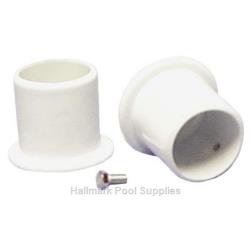 METAL LADDER FLANGE White F/ 1.90" Tube