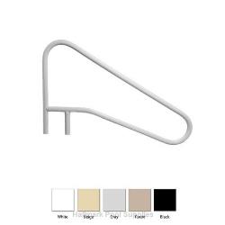 54" TAUPE 3-BEND Braced Return-To-Deck Handrail