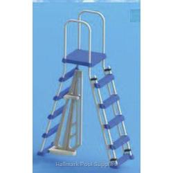 48"-52" WALL AG Entry Ladder W/ Safety Barrier