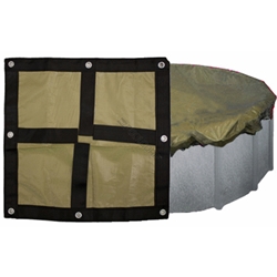 BLACK & TAN 12'X24' Oval Wnter Cover 20Yr